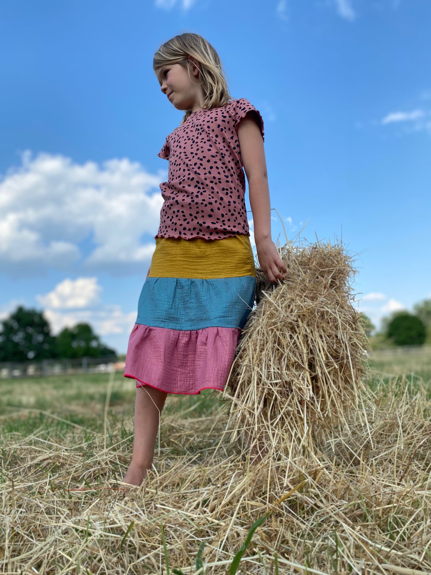 Kinderrock Musselin Stufenrock
