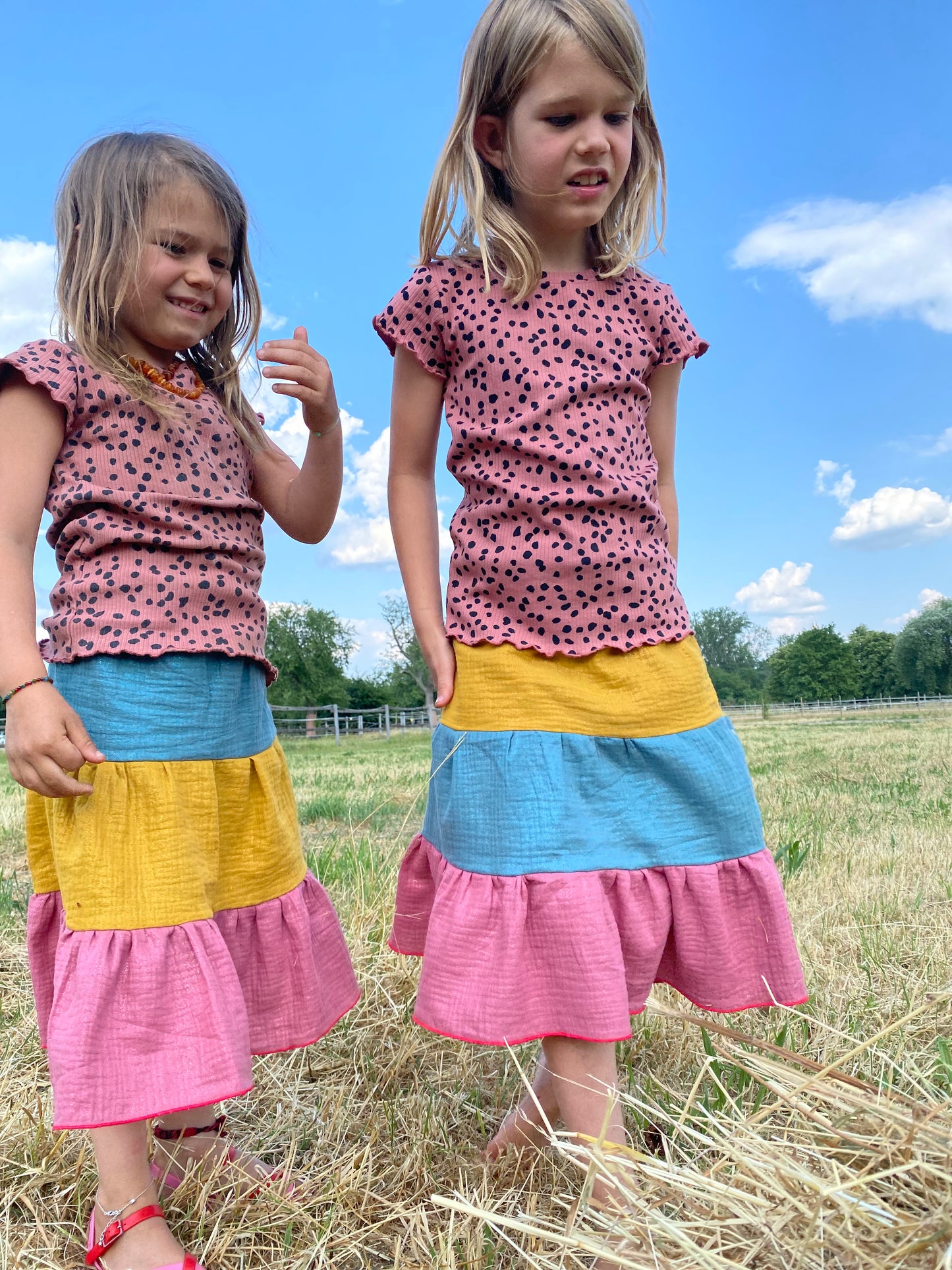 Kinderrock Musselin Stufenrock