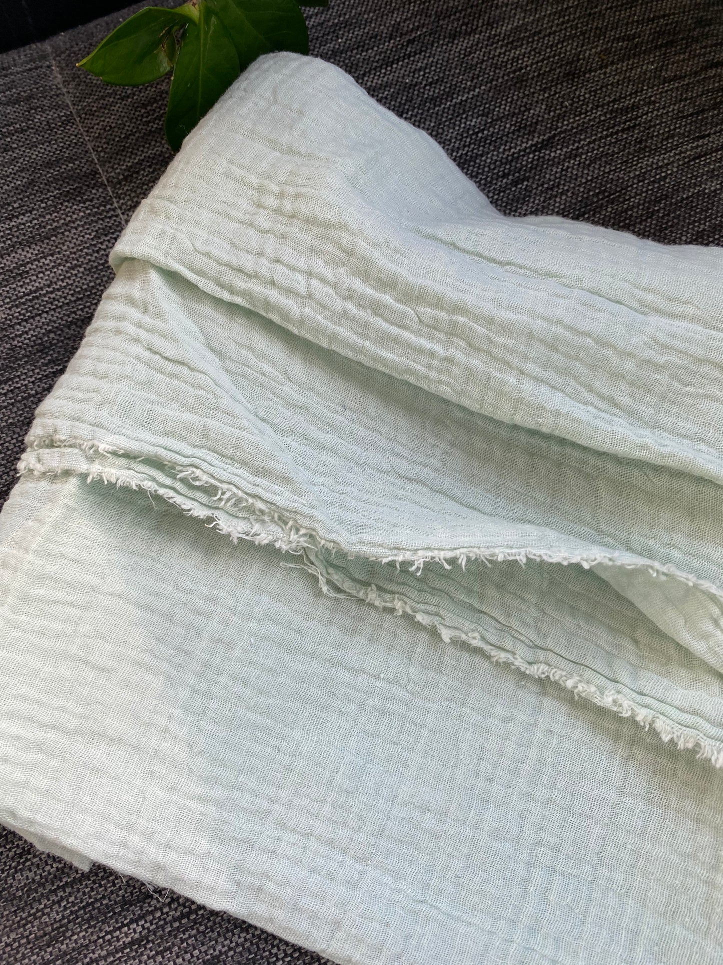 Überwurf | Plaid aus Musselin *mint