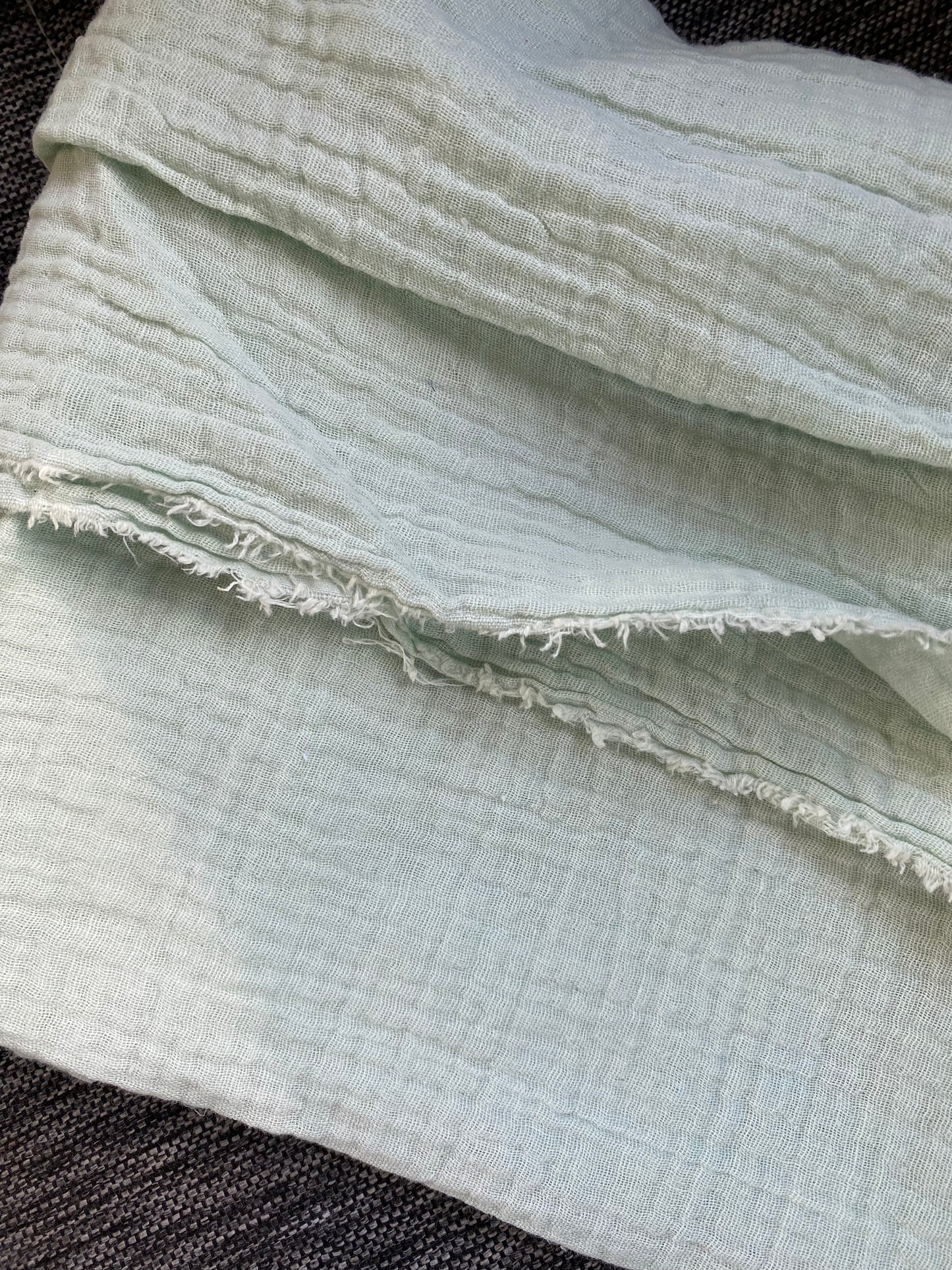 Überwurf | Plaid aus Musselin *mint