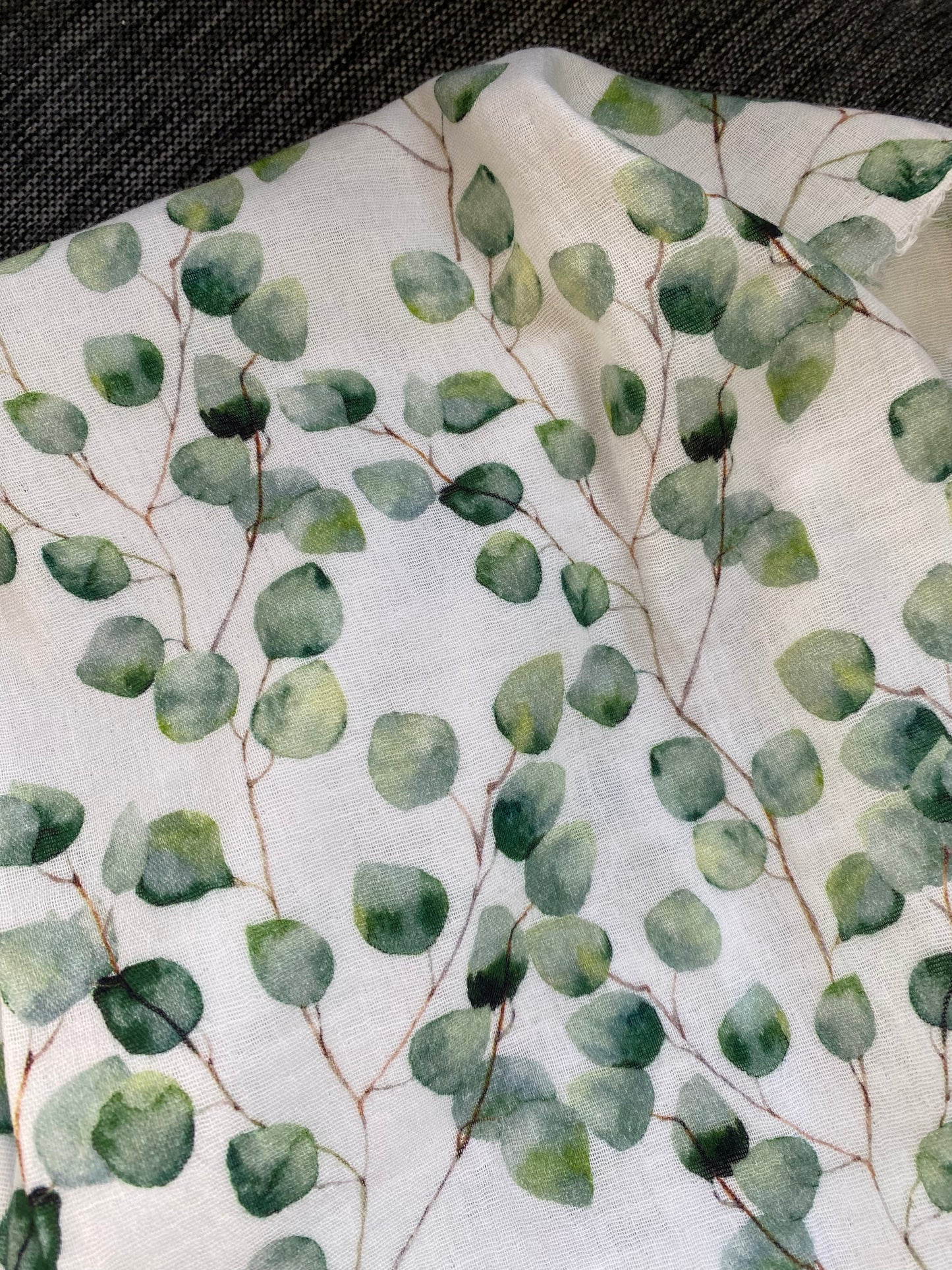 Überwurf | Plaid aus Musselin *Eukalyptus