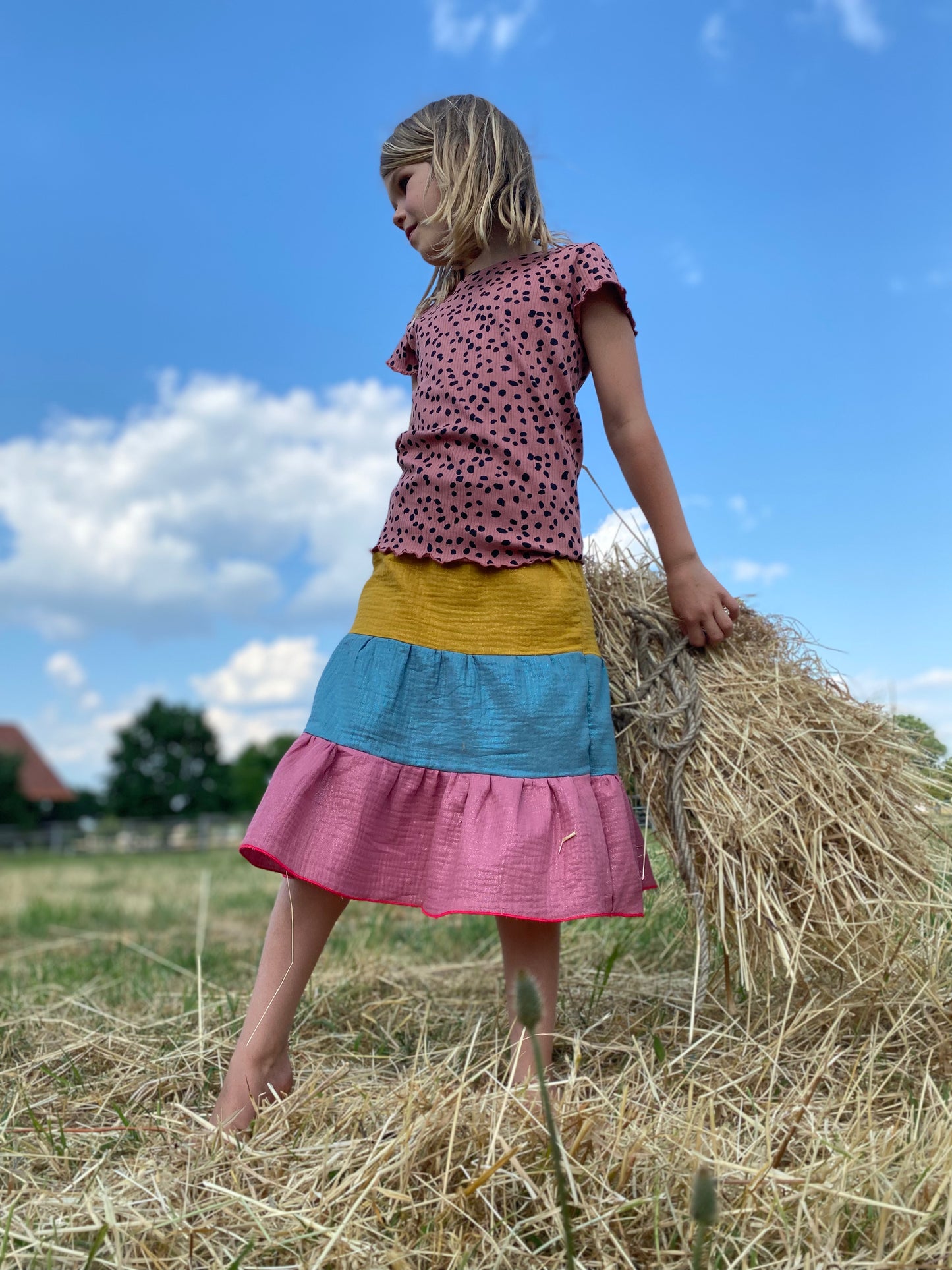Kinderrock Musselin Stufenrock