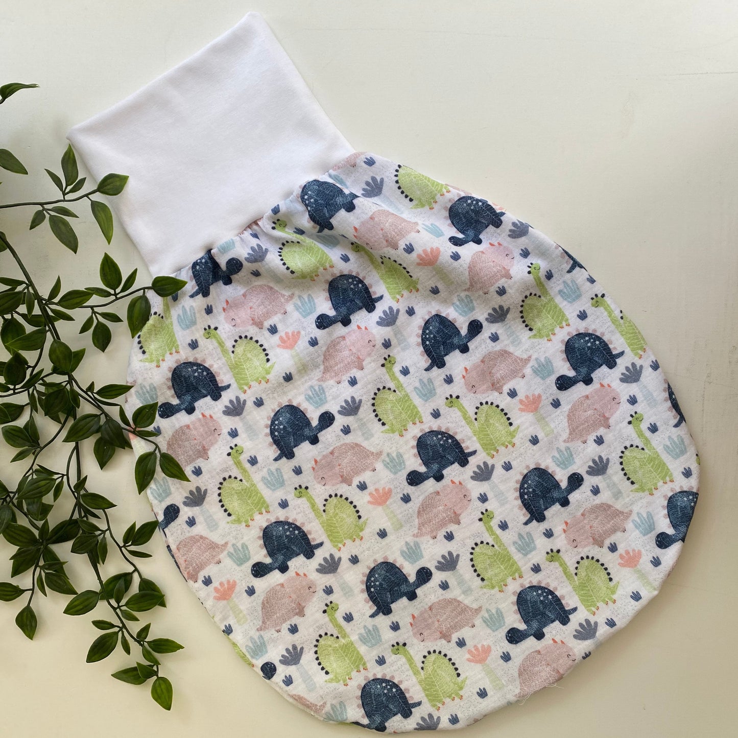 gefütterter Schlafsack aus Musselin *Dino*