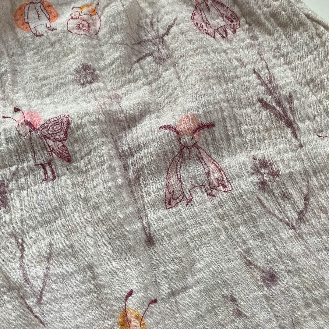 Sommer-Schlafsack aus Musselin *altrosa/ Elfen*
