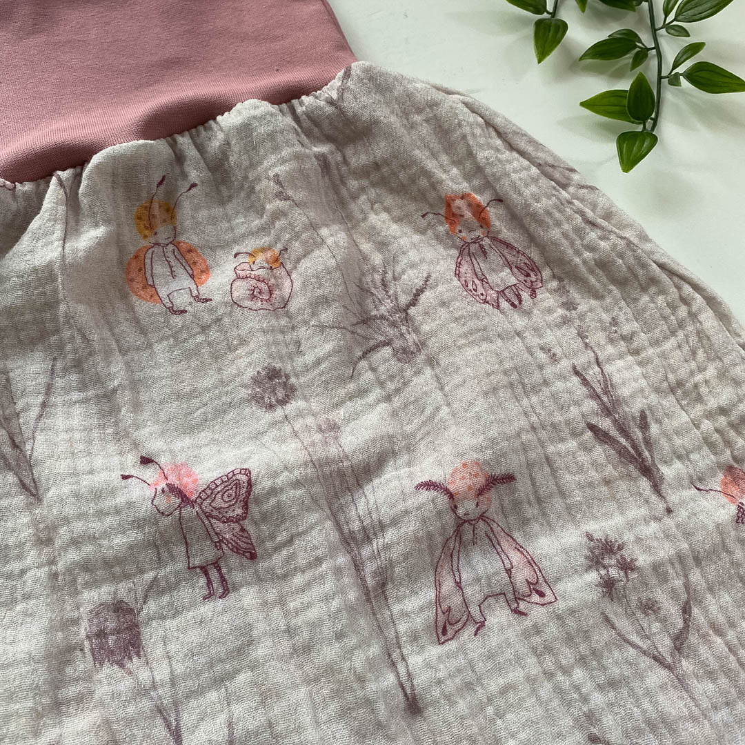 Sommer-Schlafsack aus Musselin *altrosa/ Elfen*
