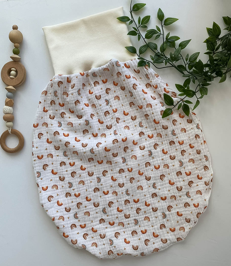 Sommer-Schlafsack aus Musselin *Regenbogen*