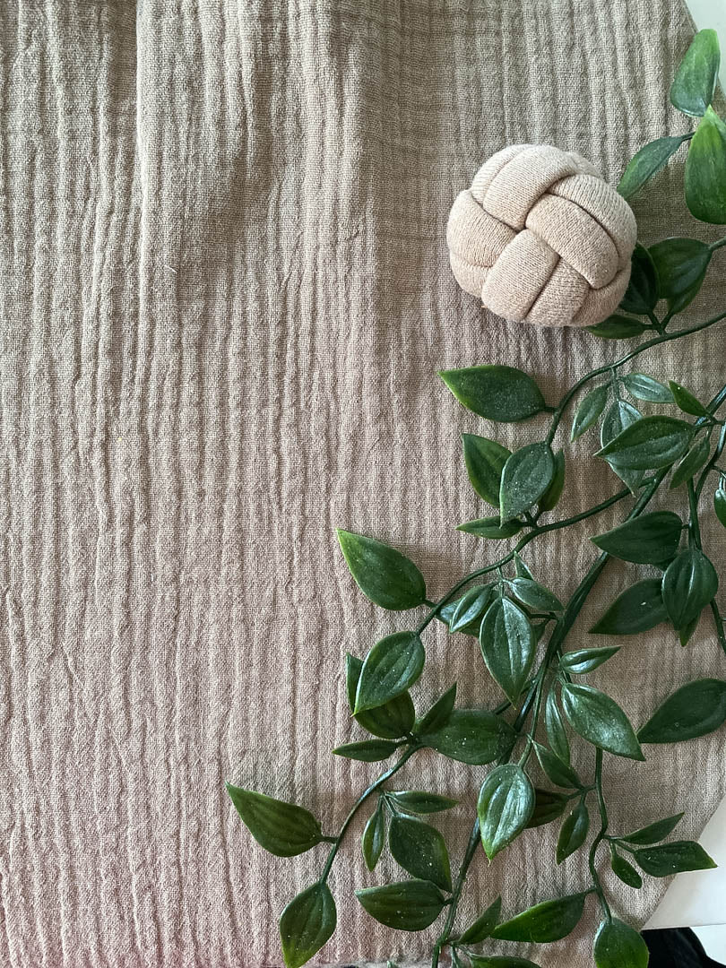 Sommer-Schlafsack aus Musselin *beige*