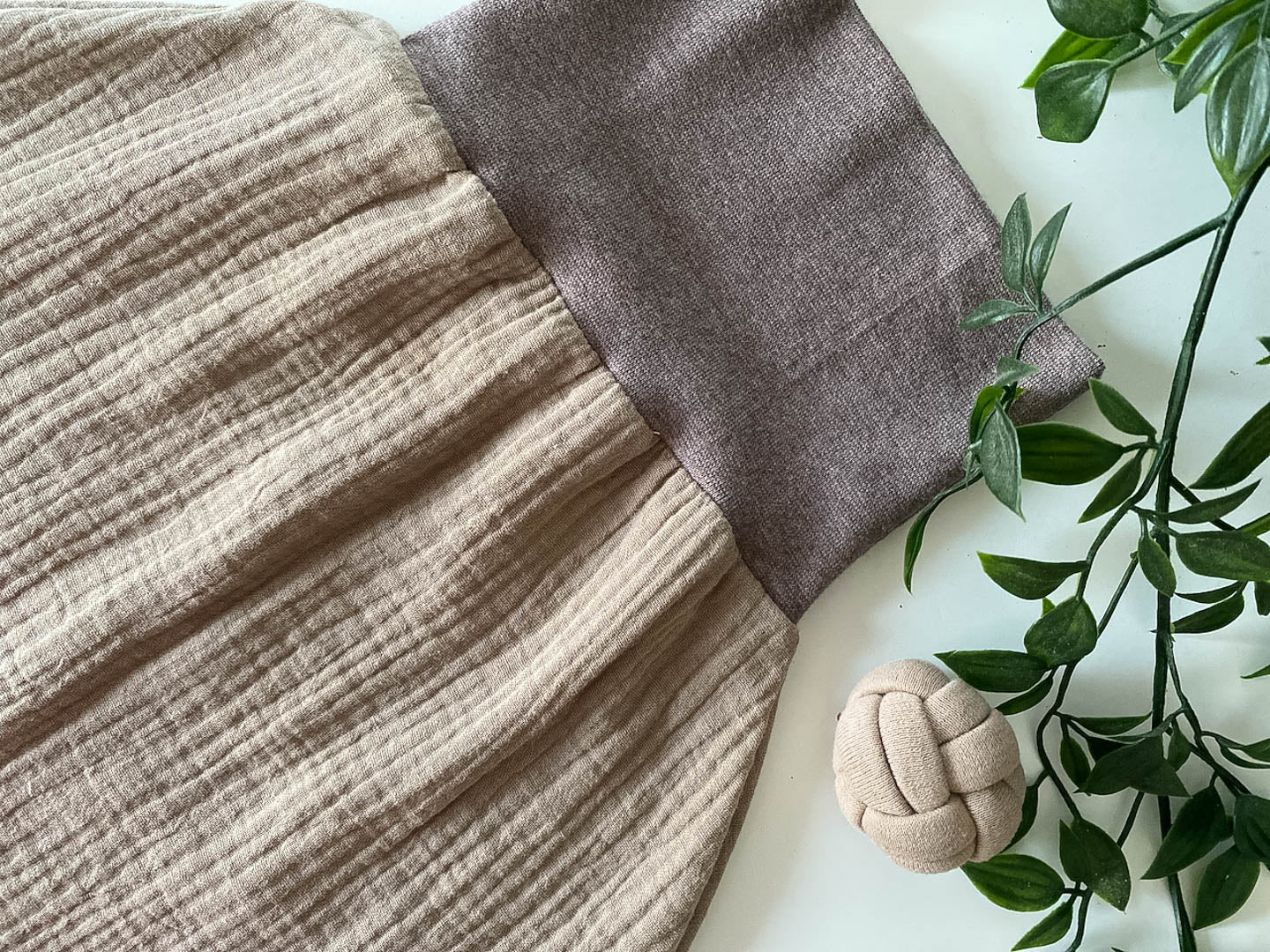 Sommer-Schlafsack aus Musselin *beige*