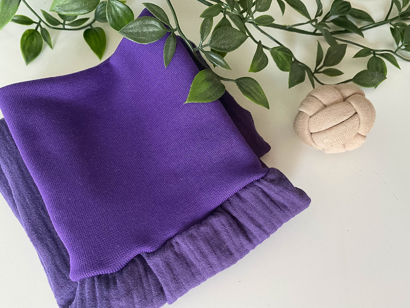Sommer-Schlafsack aus Musselin *lila*