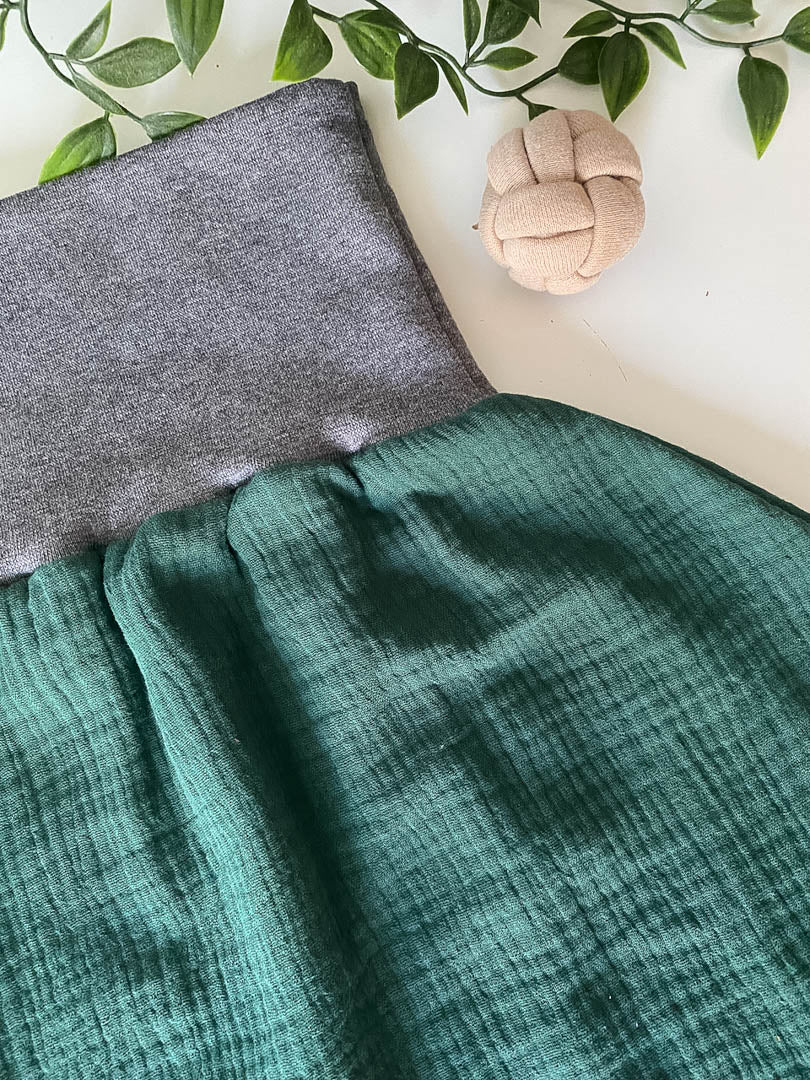 Sommer-Schlafsack aus Musselin *forestgrün*