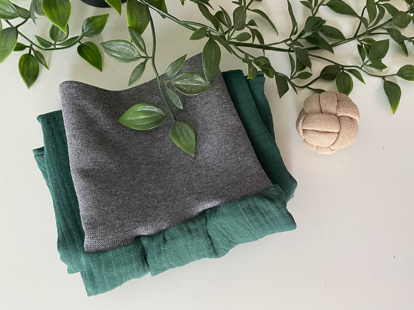 Sommer-Schlafsack aus Musselin *forestgrün*