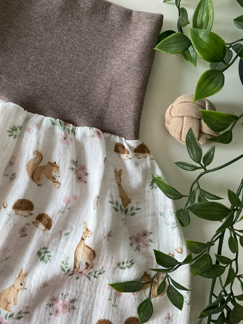 Sommer-Schlafsack aus Musselin *Waldtierchen*