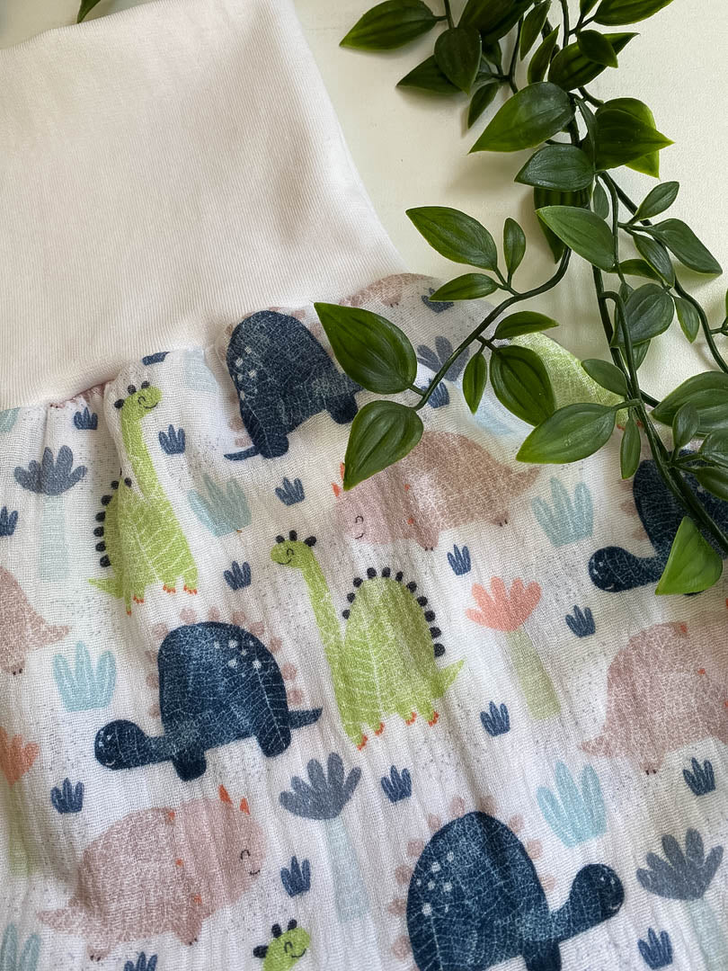 Sommer-Schlafsack aus Musselin *große Dinos*