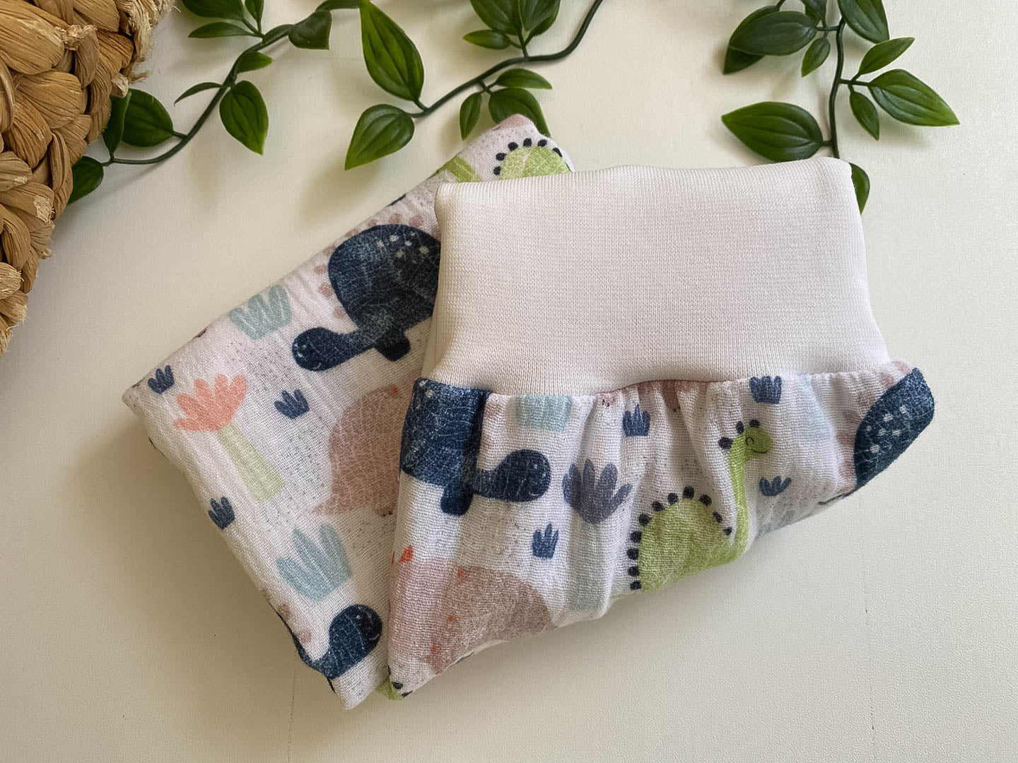 Sommer-Schlafsack aus Musselin *große Dinos*