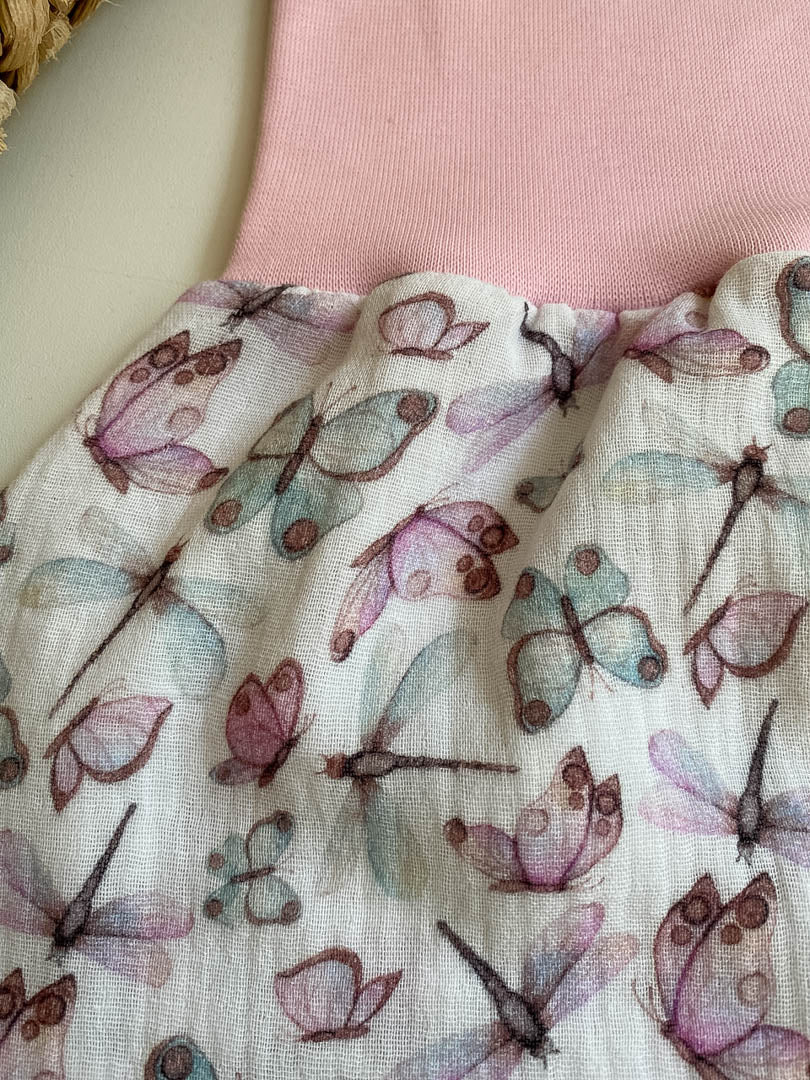 Sommer-Schlafsack aus Musselin *Schmetterlinge & Libellen*