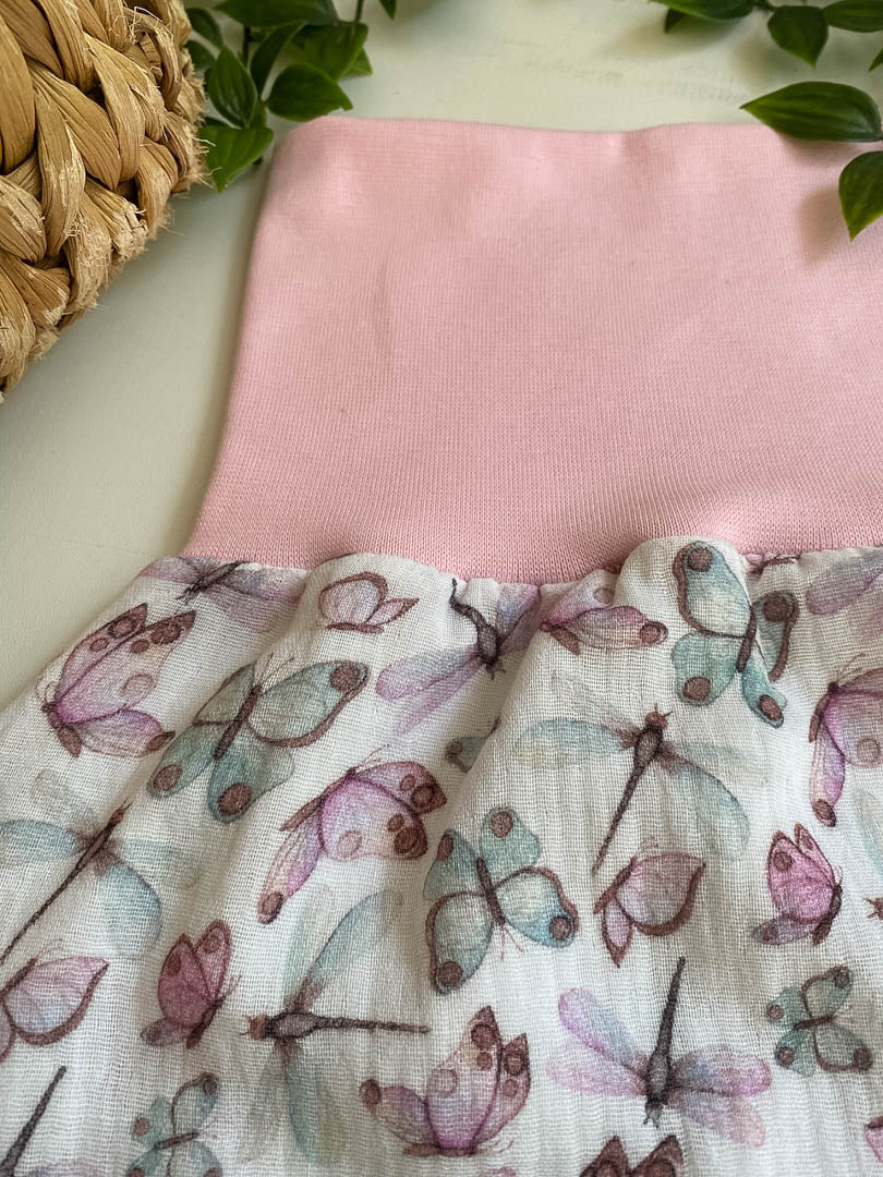 Sommer-Schlafsack aus Musselin *Schmetterlinge & Libellen*