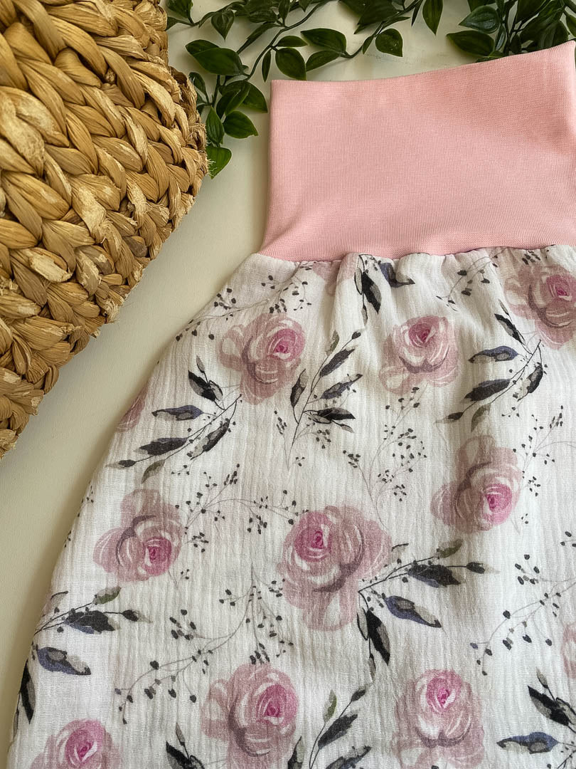 Sommer-Schlafsack aus Musselin *rose Rosen*