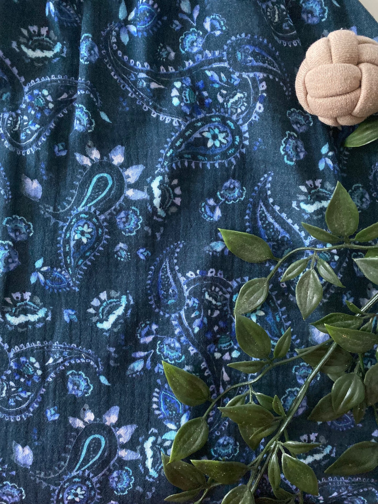 gefütterter Schlafsack aus Musselin *Paisley blau*