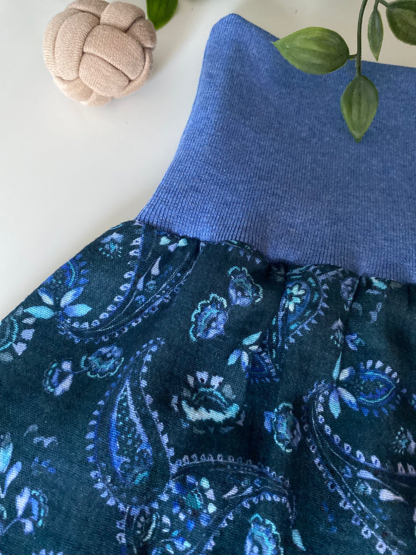 gefütterter Schlafsack aus Musselin *Paisley blau*