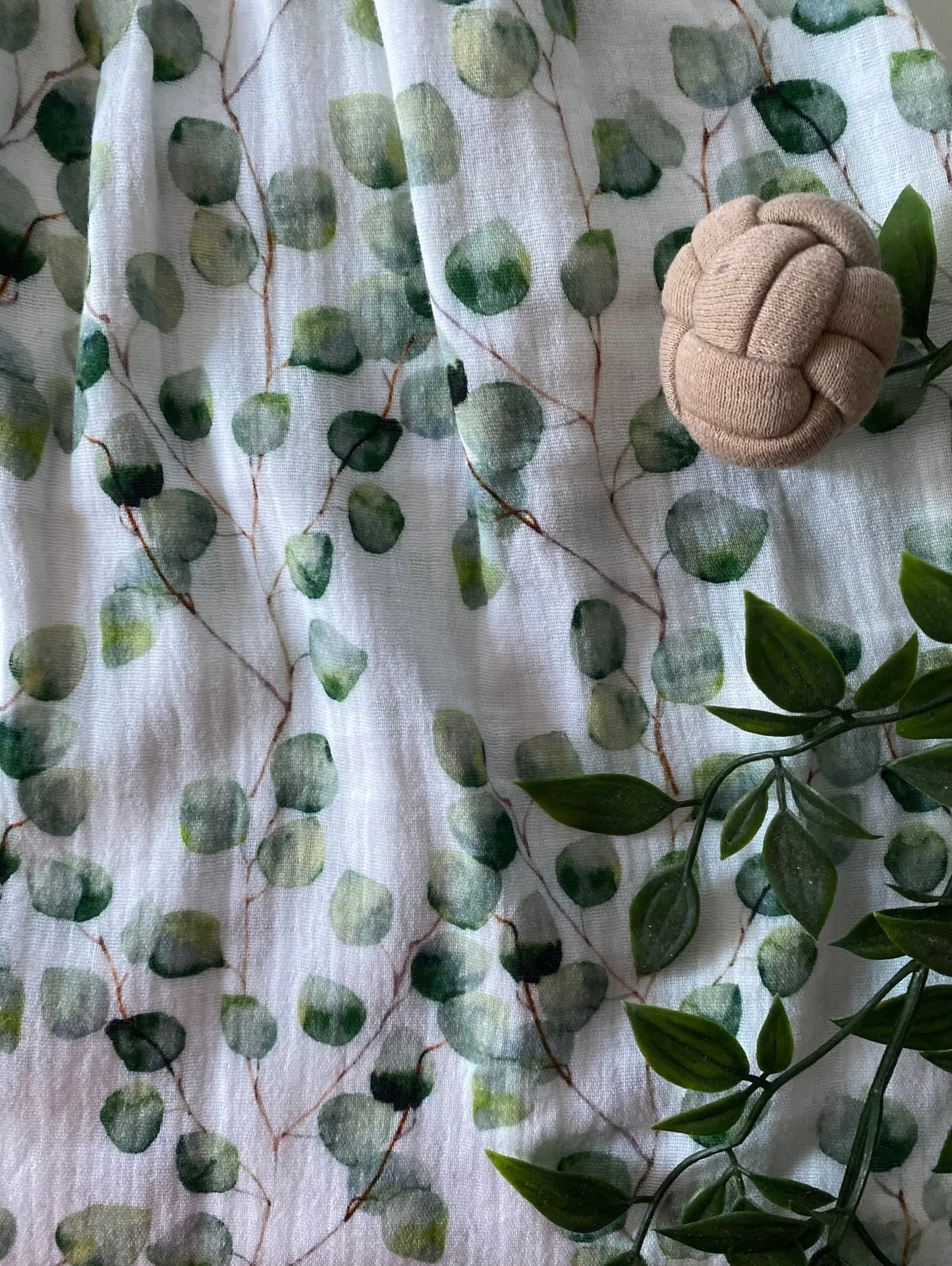 Sommer-Schlafsack aus Musselin *Eukalyptus*