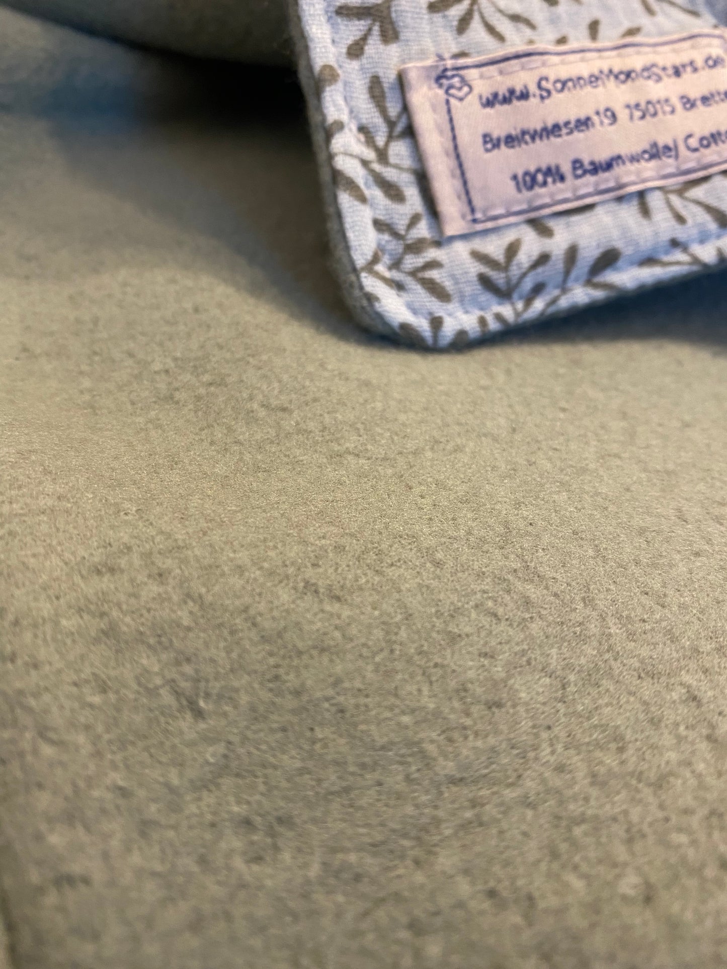Babydecke Musselin Fleece *altmint/ Ranken