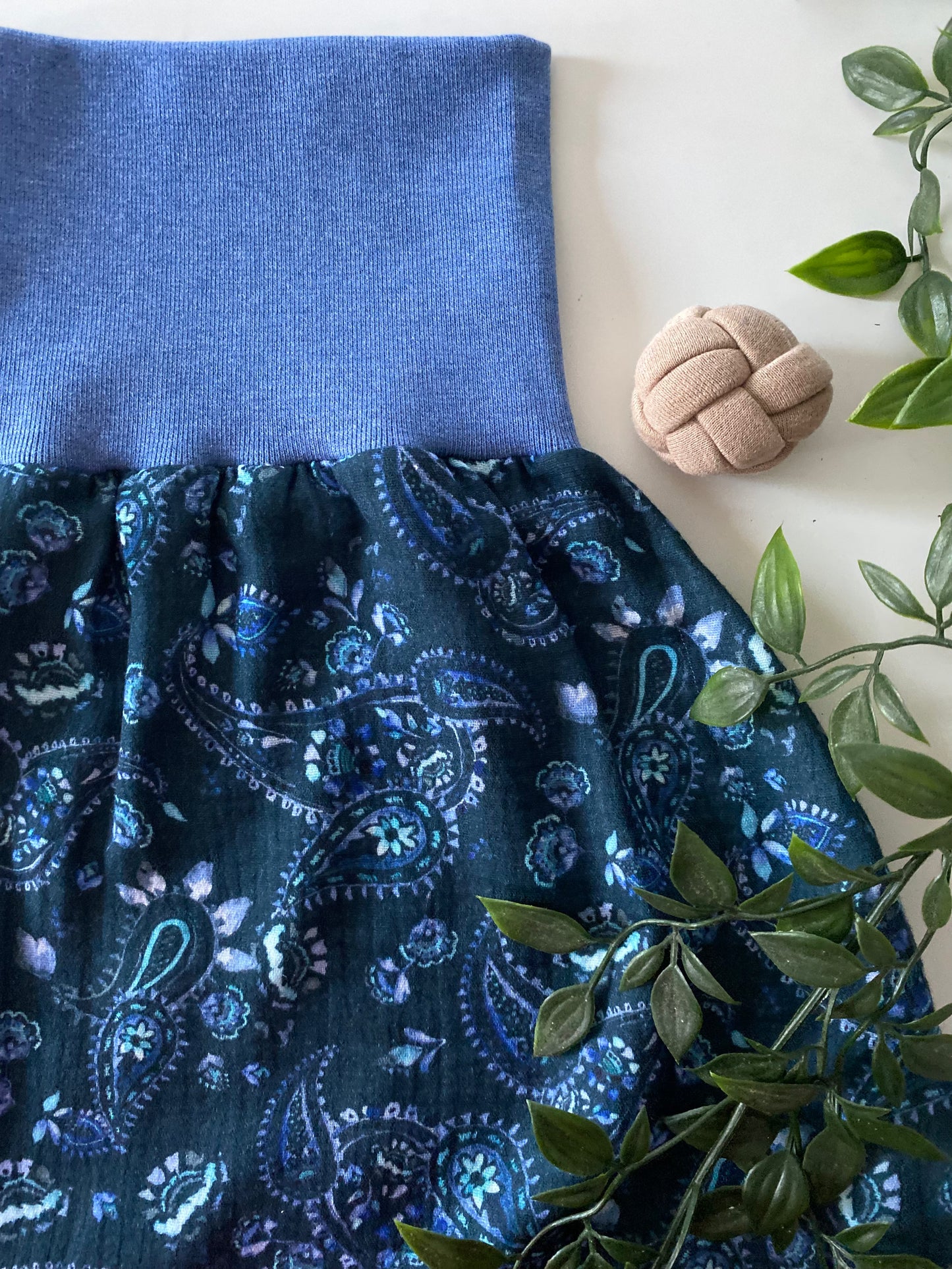 gefütterter Schlafsack aus Musselin *Paisley blau*