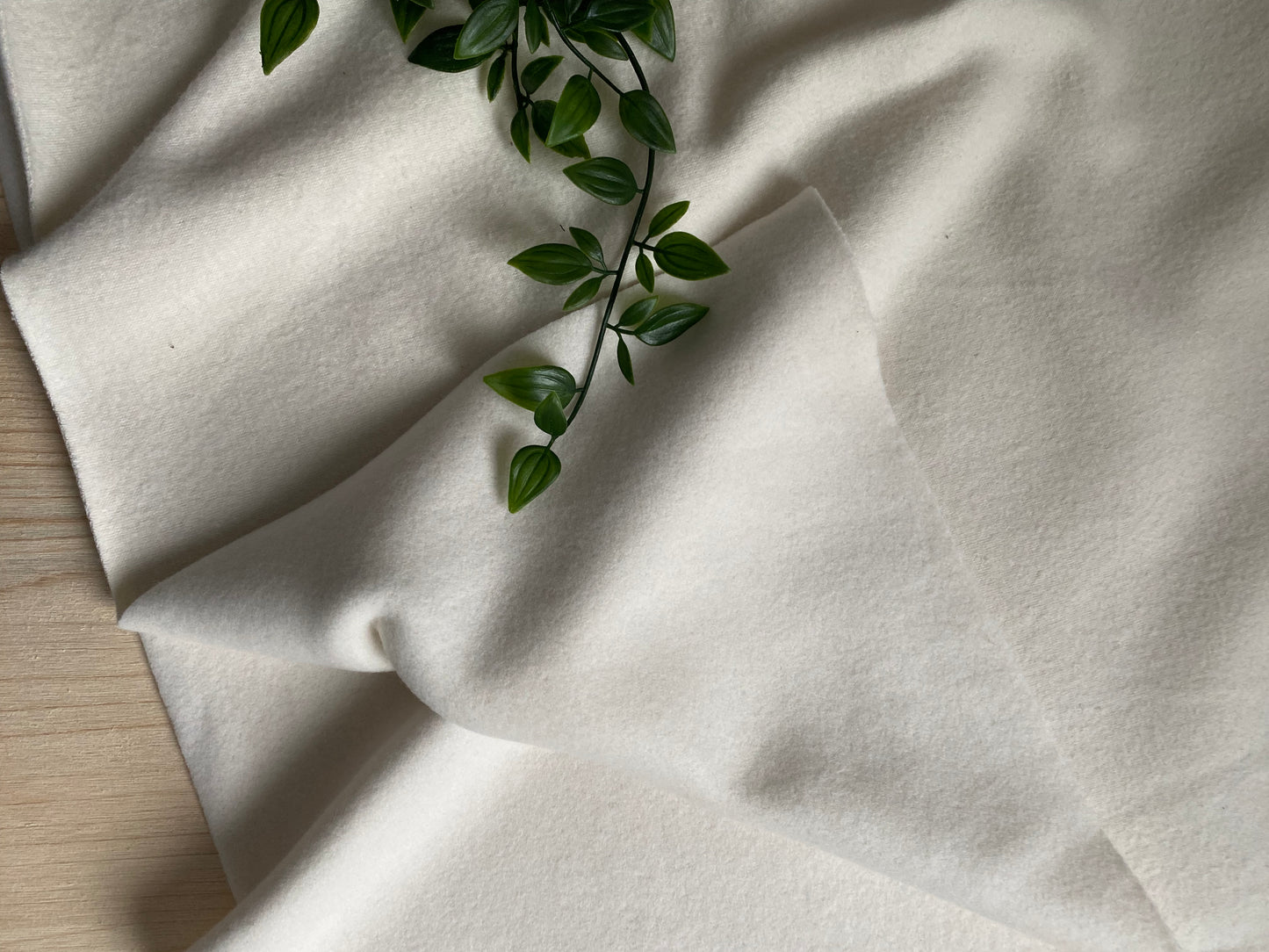 Baumwollfleece Albstoffe *weiss