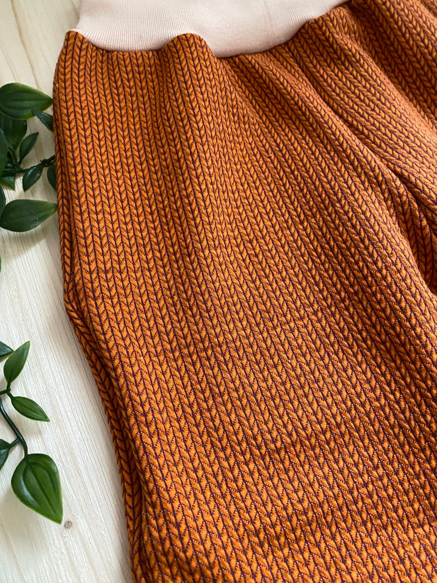 Winterhose Knitknit orange-braun