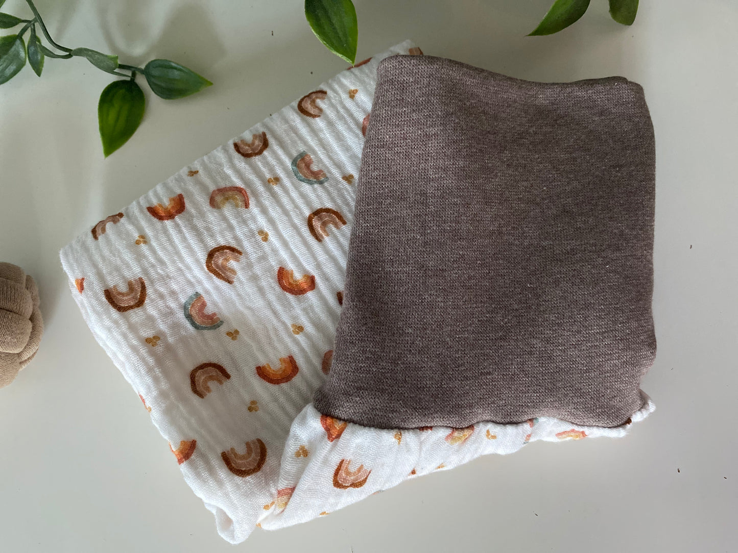 gefütterter Schlafsack aus Musselin *Regenbogen *