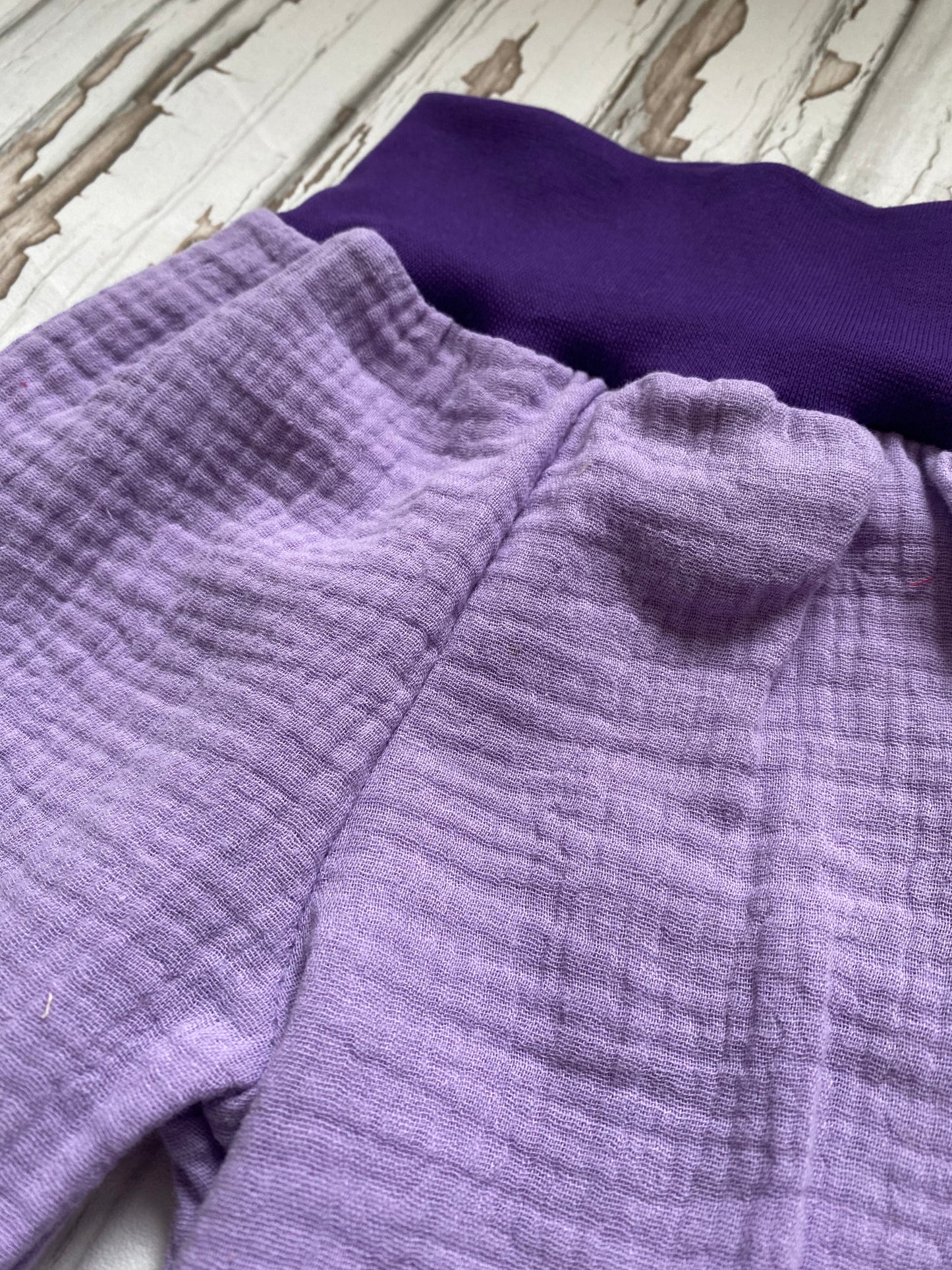 Musselin Sommerhose *flieder