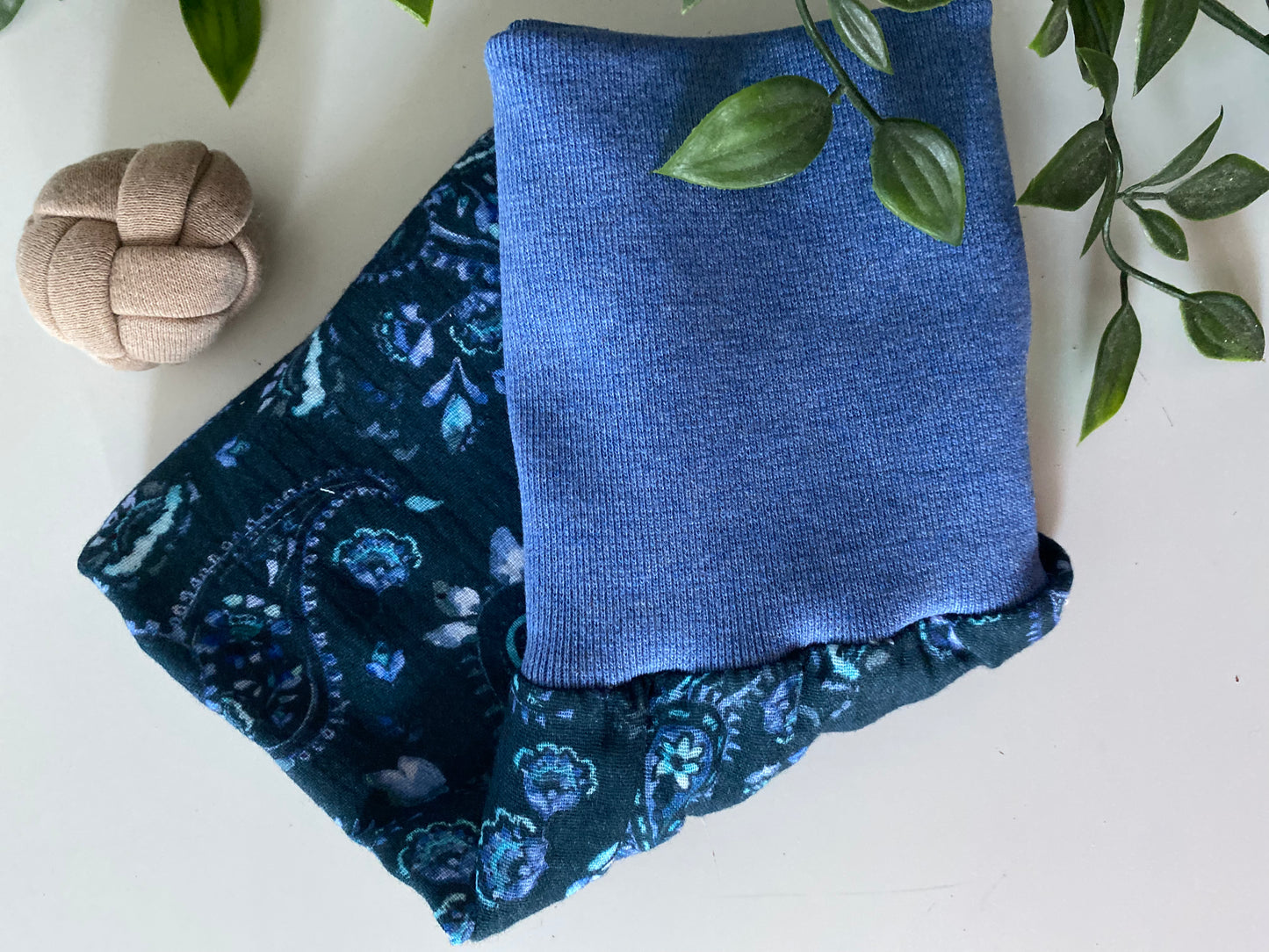 gefütterter Schlafsack aus Musselin *Paisley blau*
