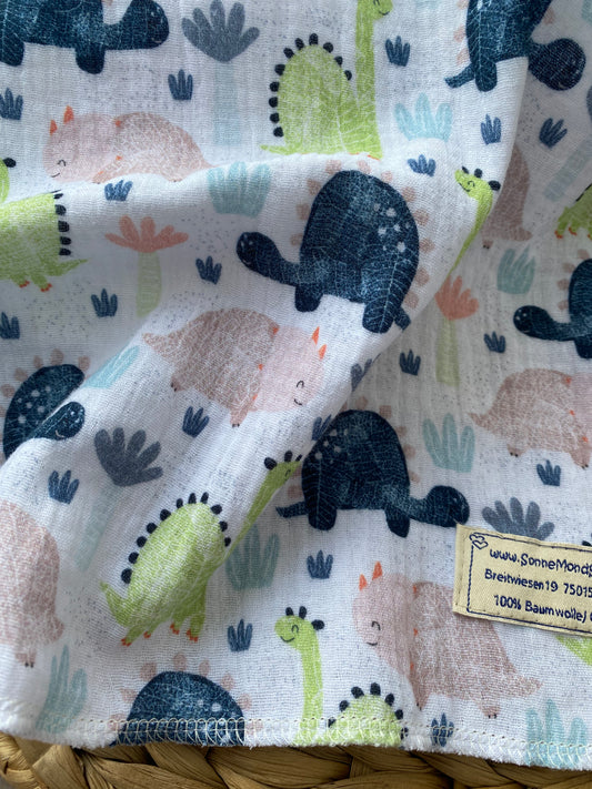 Überwurf | Plaid aus Musselin *Dinosaurier