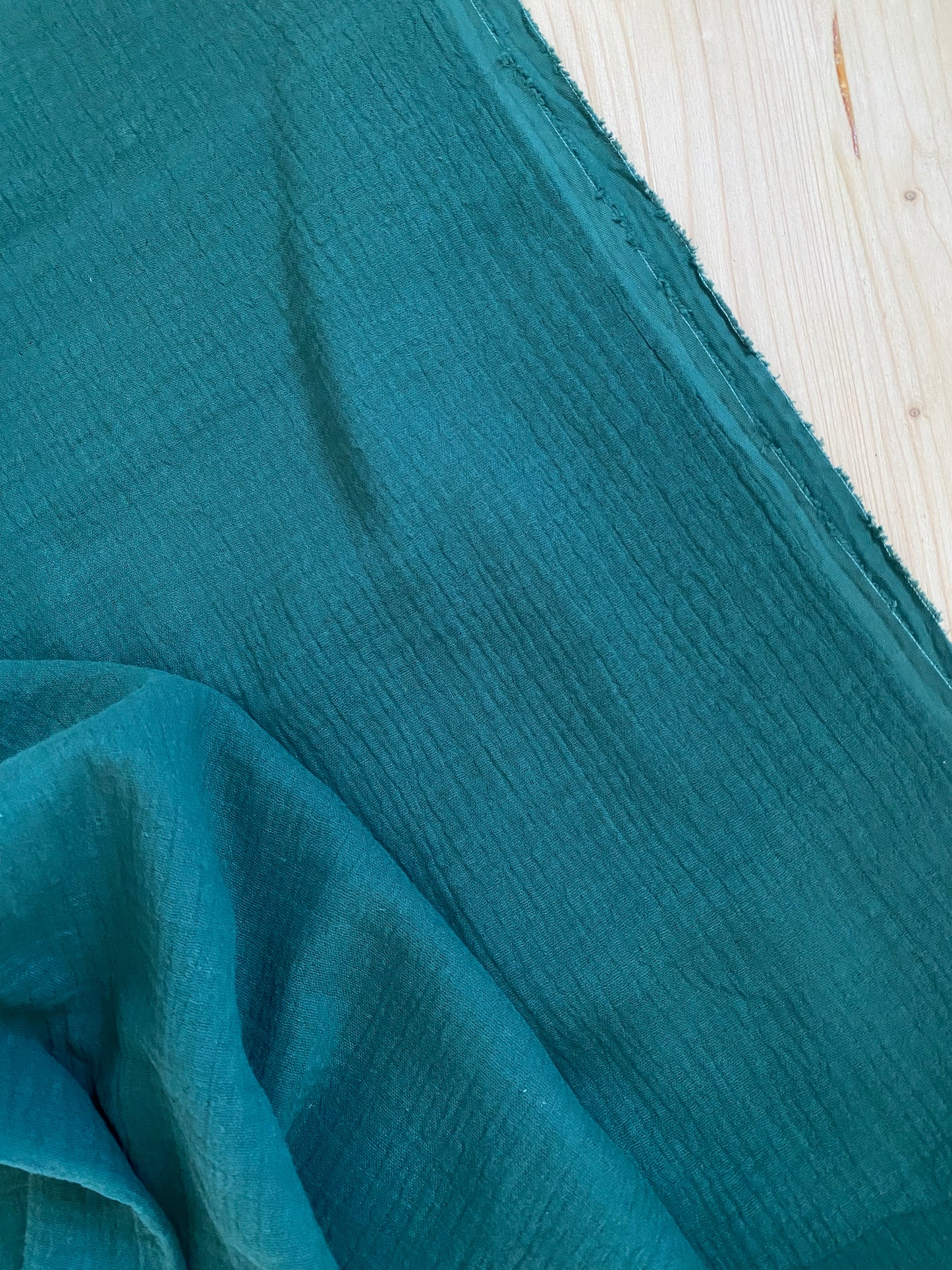 Überwurf | Plaid aus Musselin *waldgrün
