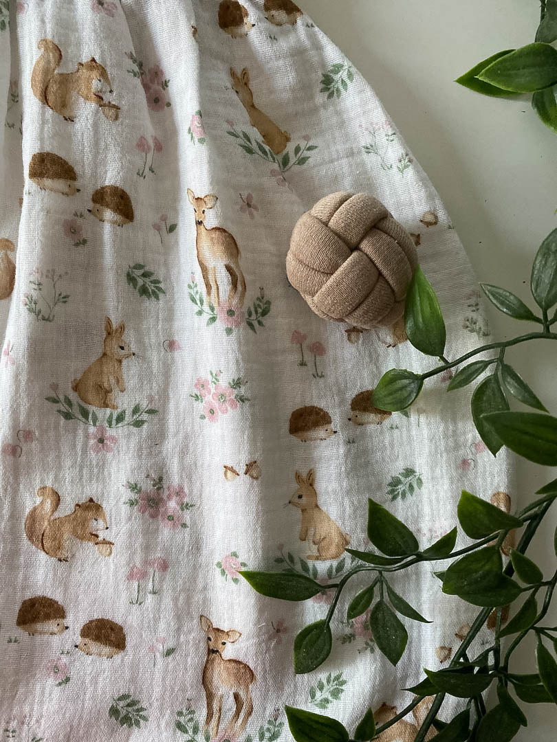 Sommer-Schlafsack aus Musselin *Waldtierchen*