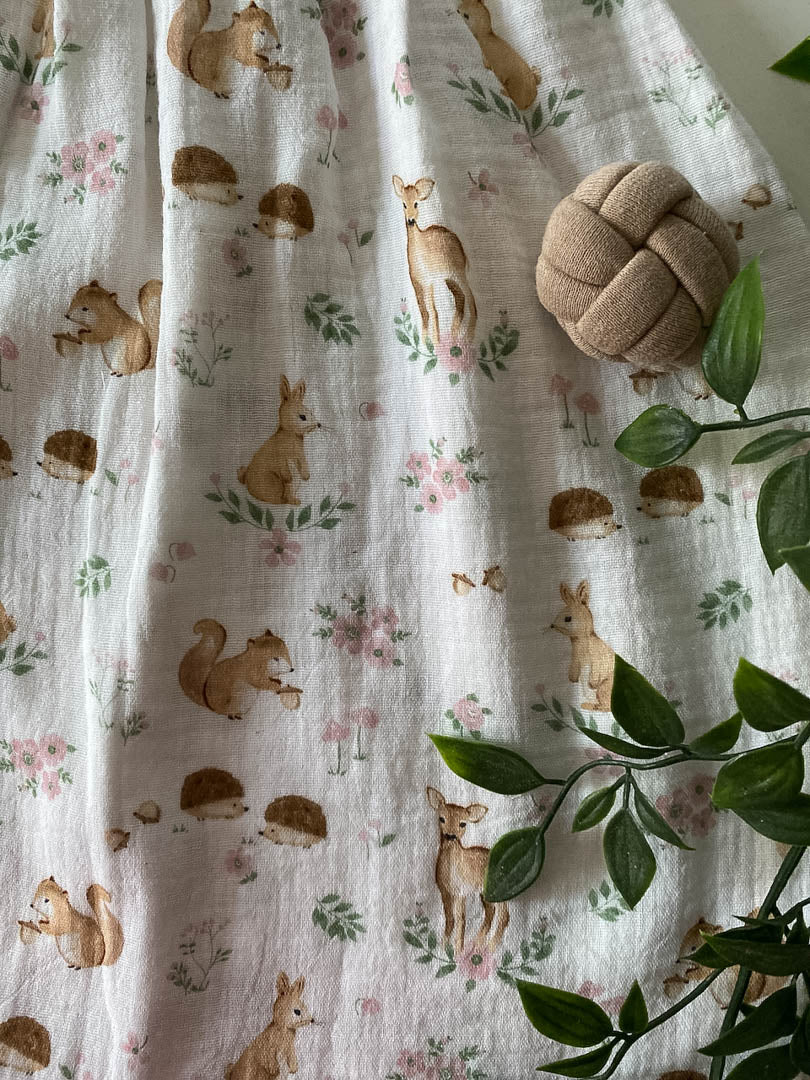 Sommer-Schlafsack aus Musselin *Waldtierchen*