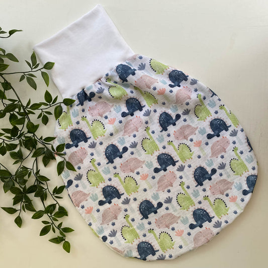 Sommer-Schlafsack aus Musselin *große Dinos*