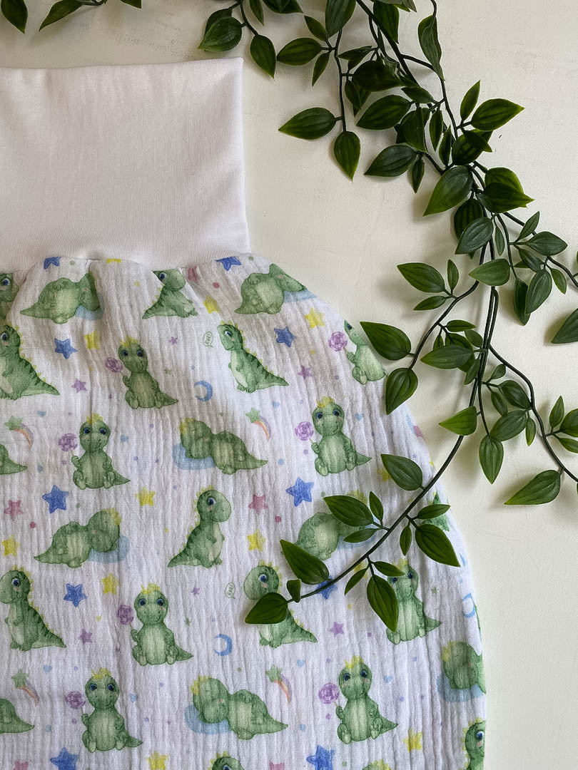 Sommer-Schlafsack aus Musselin *süsse Baby-Dinos*