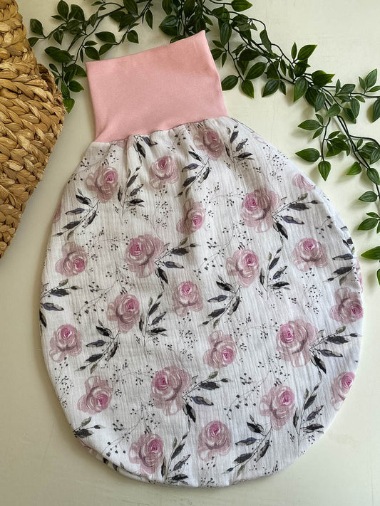 Sommer-Schlafsack aus Musselin *rose Rosen*
