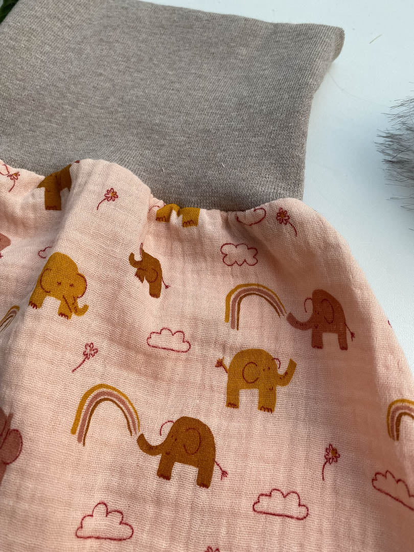 Sommer-Schlafsack aus Musselin *Elefanten*