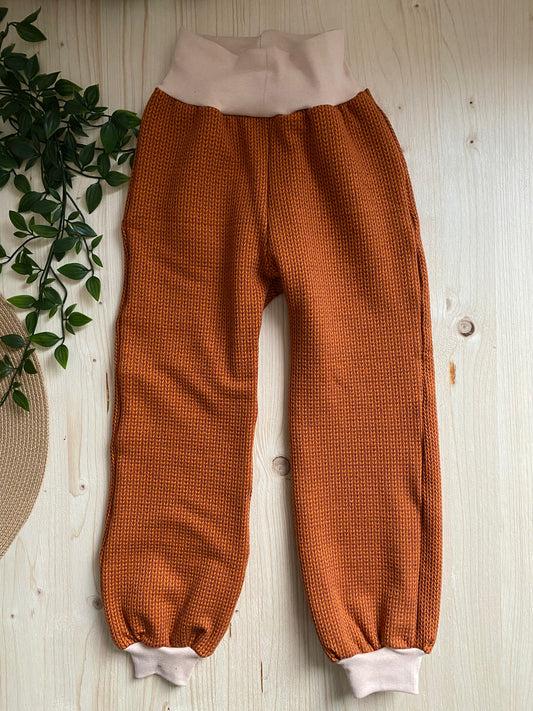 Winterhose Knitknit orange-braun