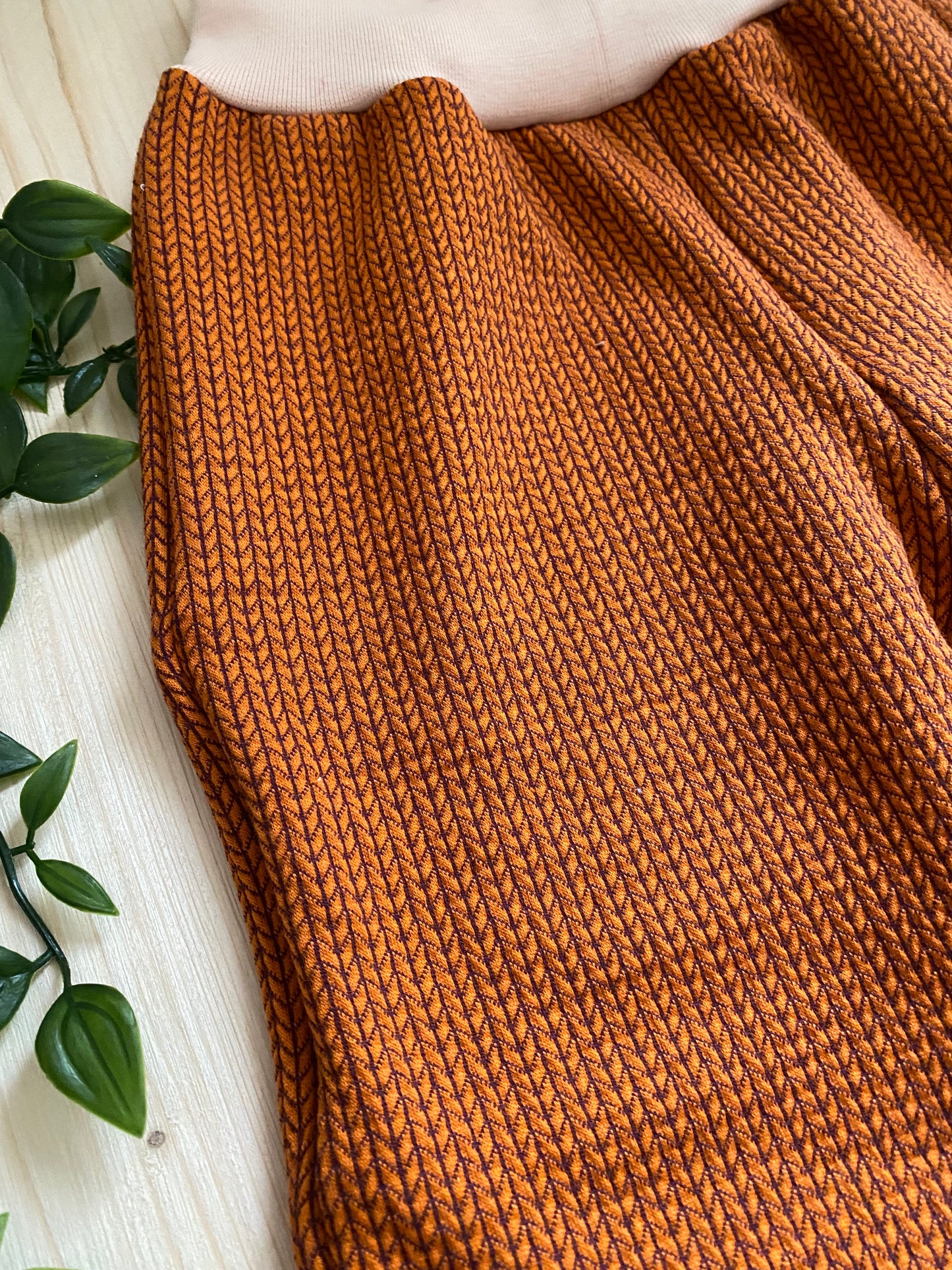 Winterhose Knitknit orange-braun