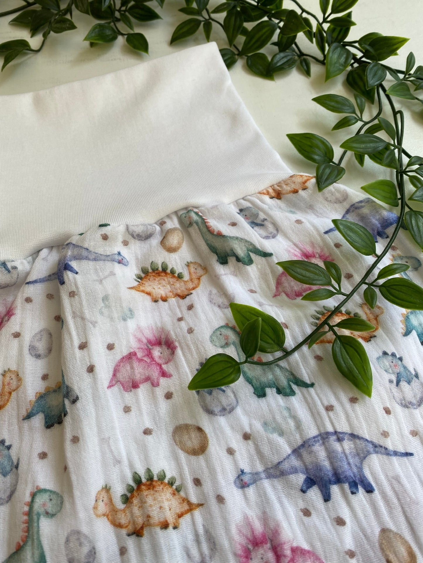 Sommer-Schlafsack aus Musselin *Dinos/ Aquarell*